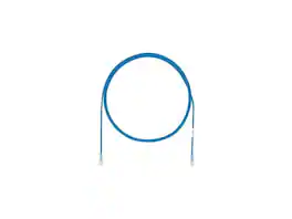 Panduit - 3ft Cat.6a UTP Patch Network Cable - Clear, Blue