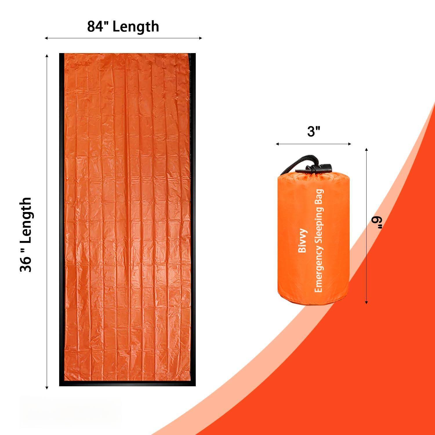 84" Length  
36" Length  
3"  
9"  
Bivvy Emergency Sleeping Bag