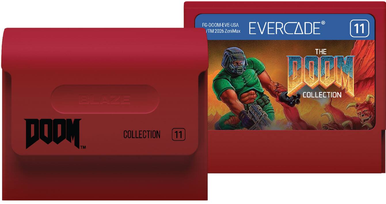 BLAZE DOOM™ COLLECTION 11  
FG-DOOM-EVE-USA /™ 2026 ZeniMax  
EVERCADE 11  
THE DOOM COLLECTION™