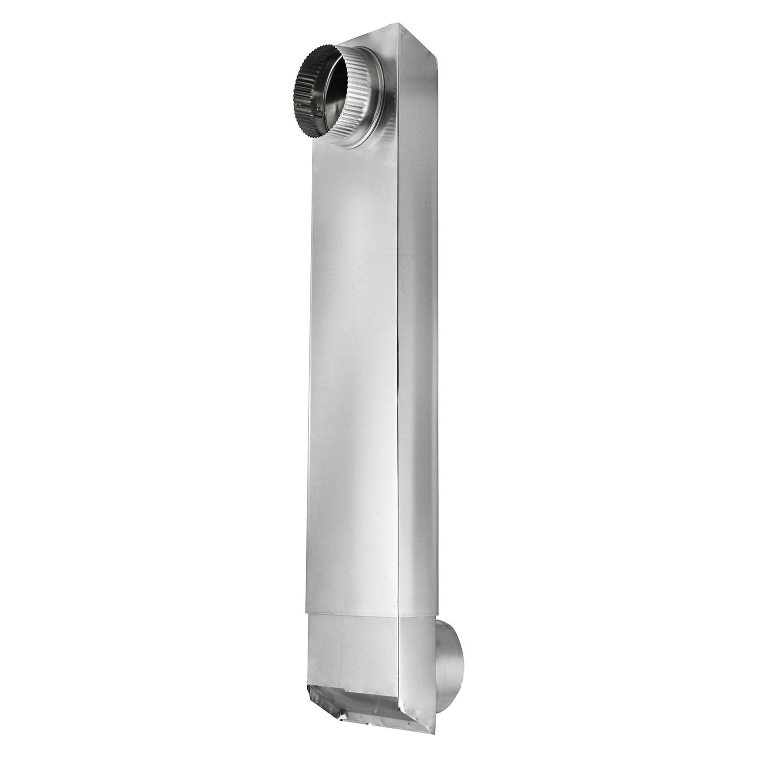 Angle. Lambro - Periscope 90° Rectangular Aluminum Dryer Duct 24-41" Adjustable.