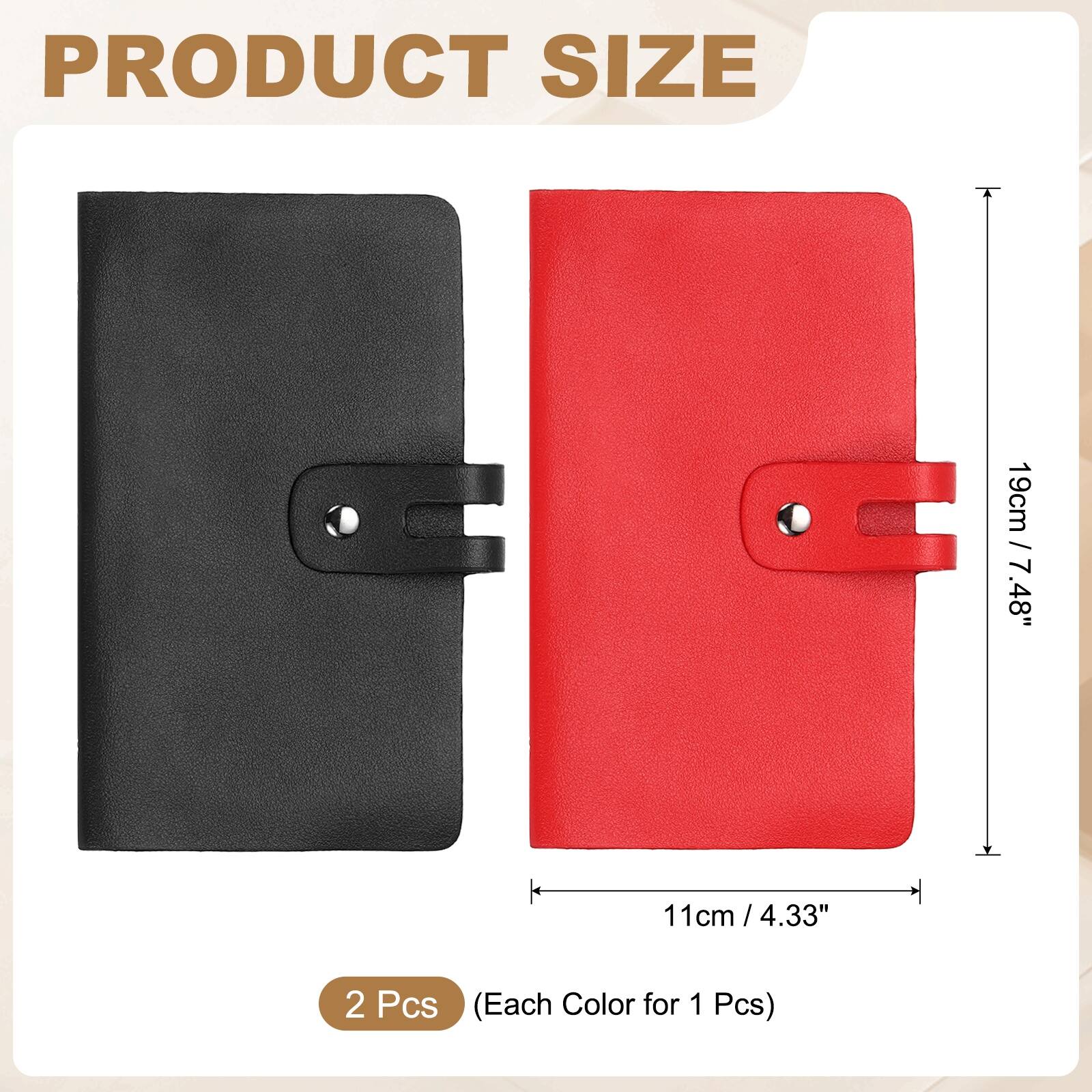 PRODUCT SIZE  
19cm / 7.48"  
11cm / 4.33"  
2 Pcs (Each Color for 1 Pcs)