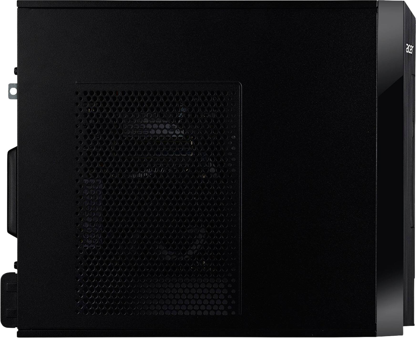 Alt View 6. Acer - Aspire XC-1715 Desktop- Intel Processor N150 - 512GB M.2 2280 PCIe SSD-8GB DDR5 Memory - Black.