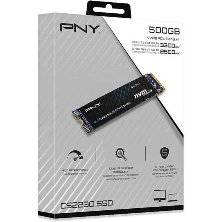 PNY CS2230 M.2 2280 500GB PCI Express 3.0 x4 3D NAND Internal