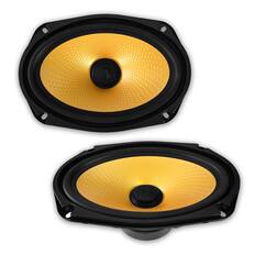 Front. Diamond Audio - Diamond Audio DMDX69 - DMDX Series 6"X9"2-way Concentric Coaxial Speakers - Black/Gray.