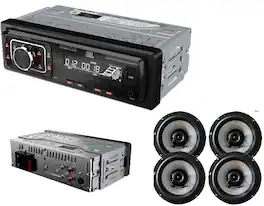 JBL - Celebrity150 Single DIN with 2 pair hertz 6.5" speakers - Black