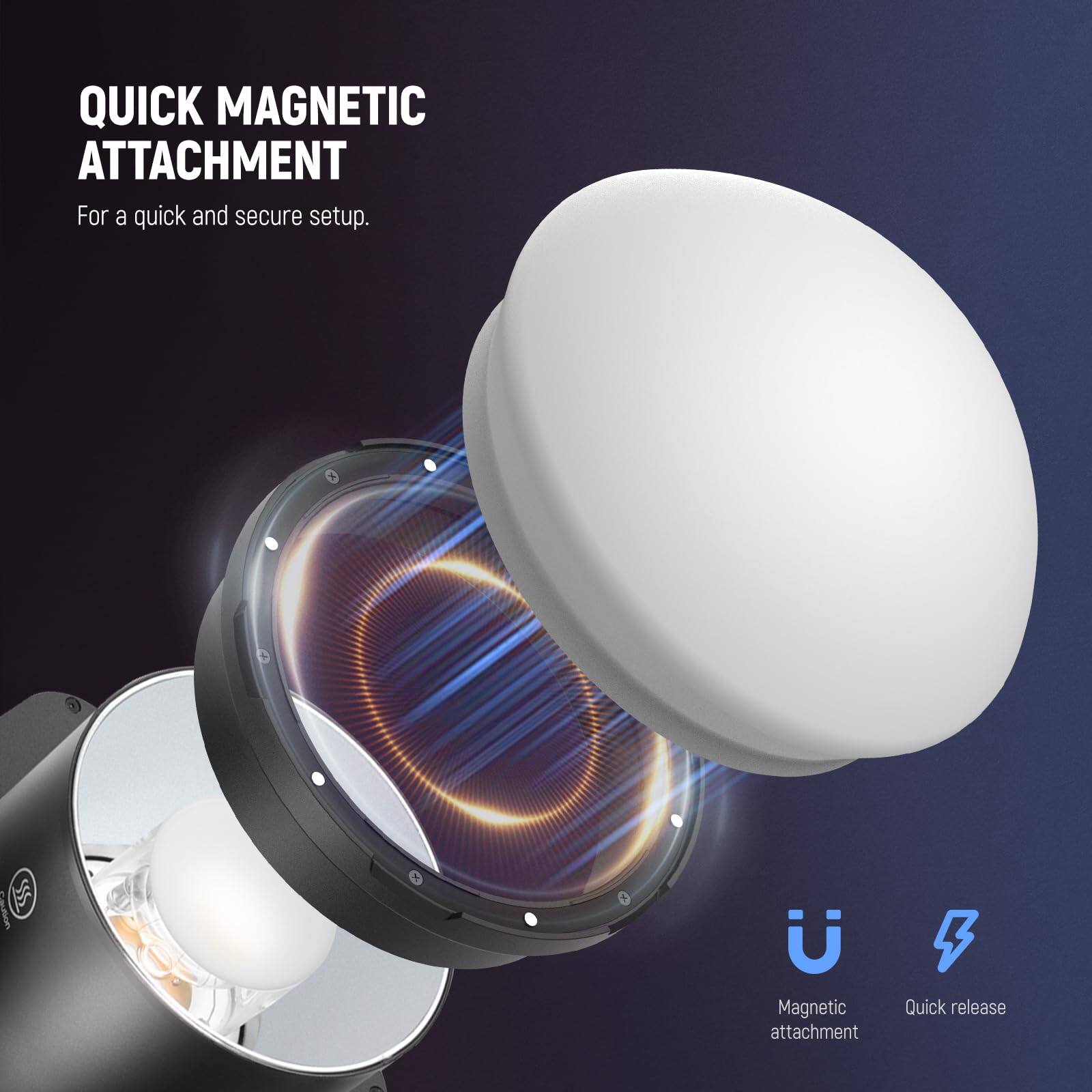 QUICK MAGNETIC ATTACHMENT  
For a quick and secure setup.  

SS Pauton U Magnetic attachment B Quick release