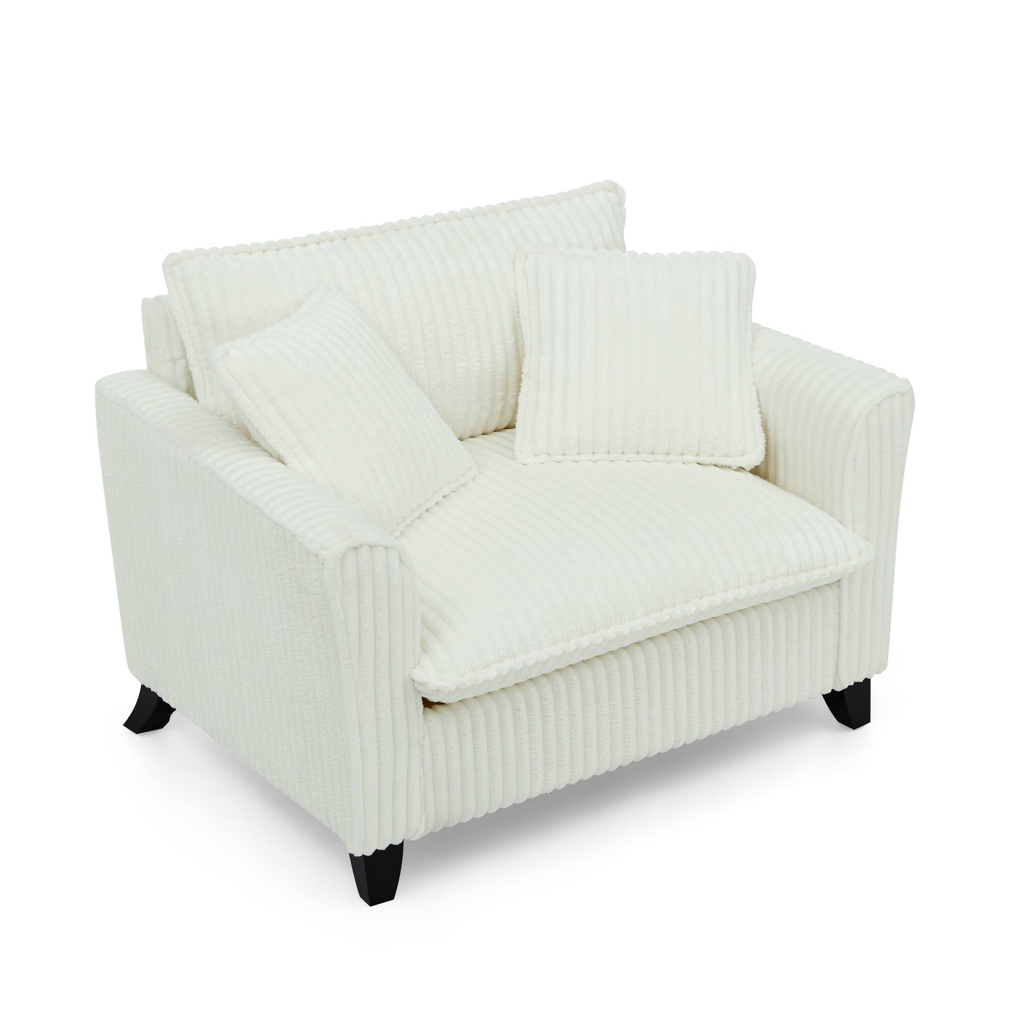 Alt View 2. GOODSILO - Comfortable Single Sofa Chair with Backrest & Armrests - Living Room & Bedroom Accent - Beige.