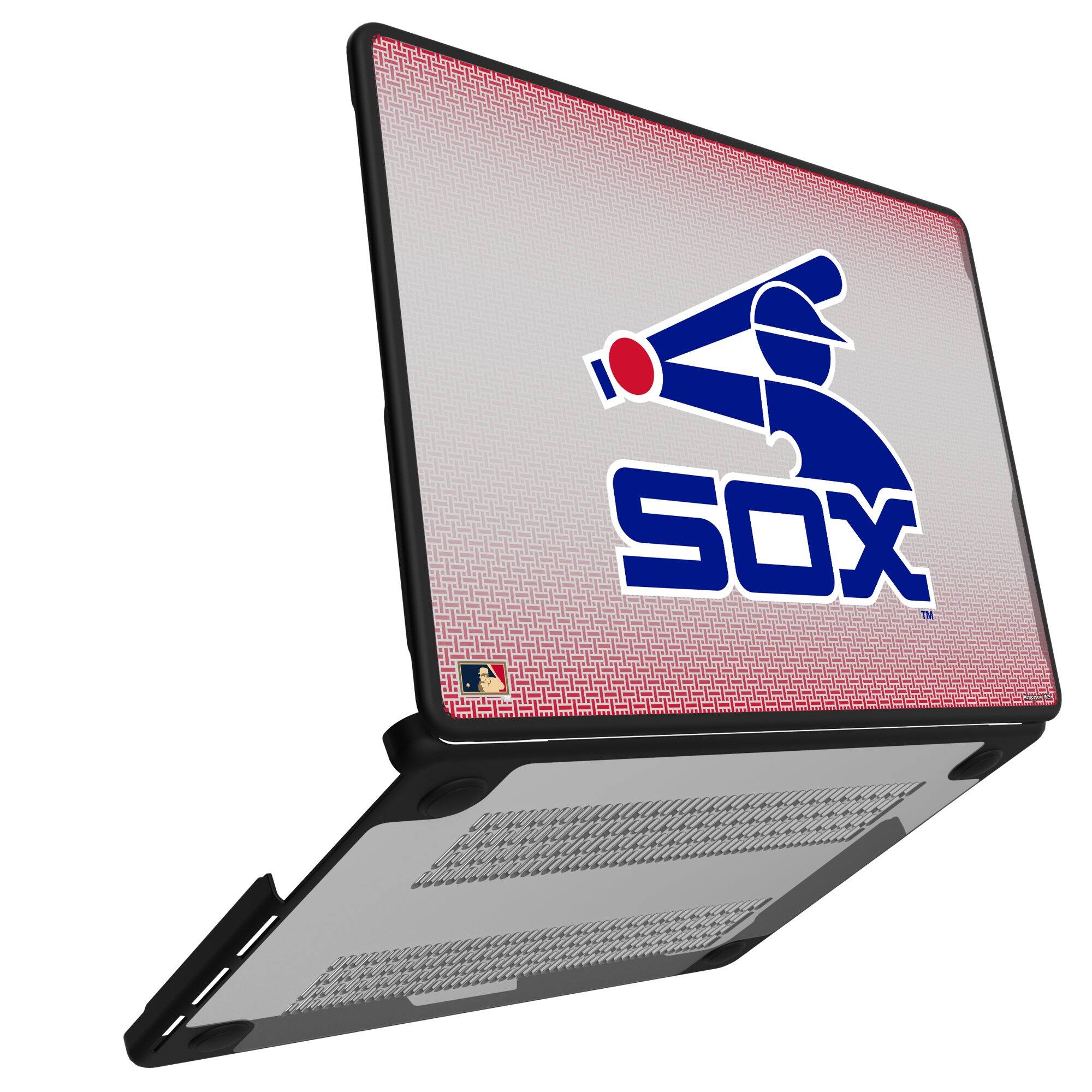 Alt View 1. Keyscaper - Chicago White Sox Linen MacBook Case - Air 15 in - Multicolor.