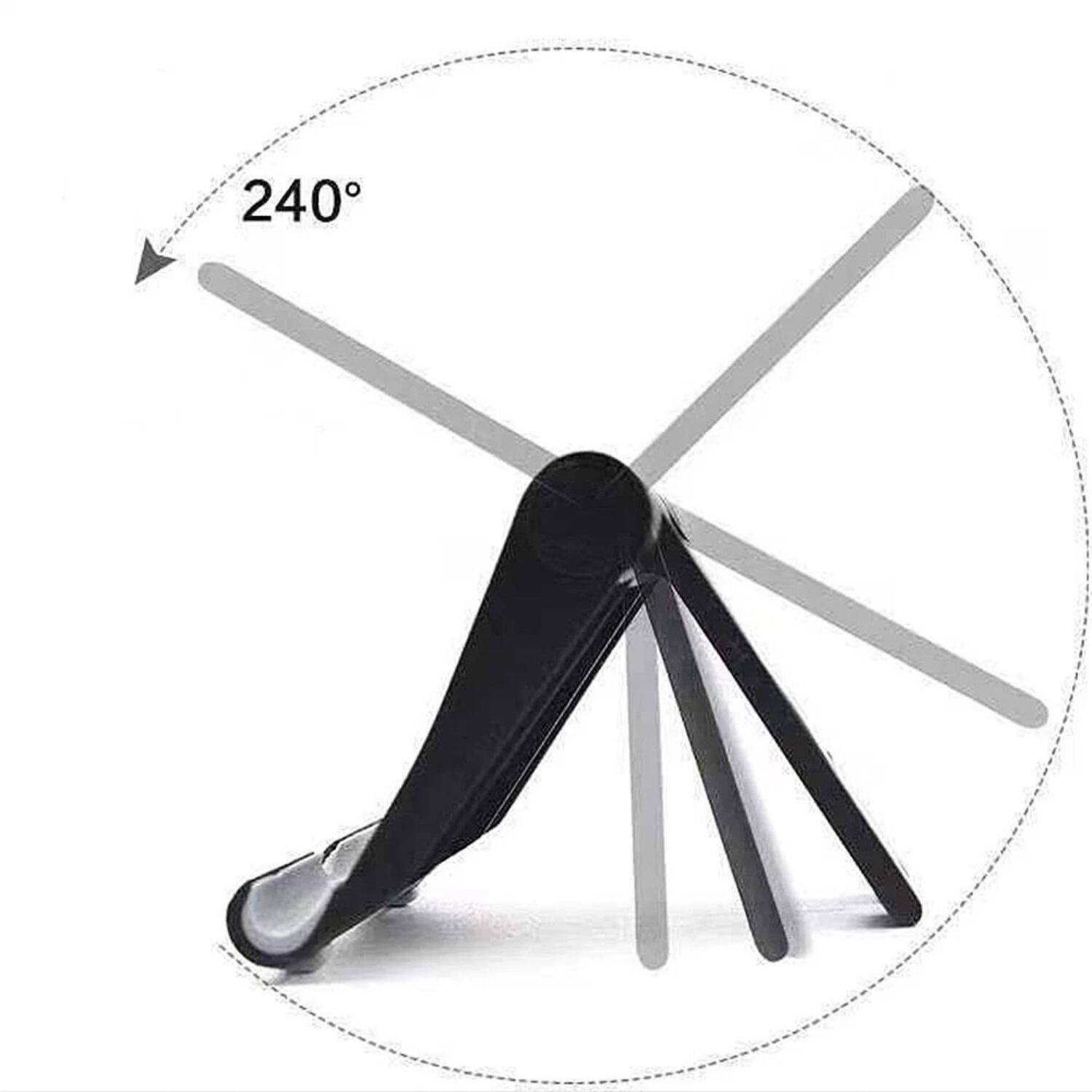 Angle. Stock Preferred - 2-Pack Universal Foldable Cell Phone Stand Holder Black - Black.