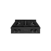 ZLINE - 30 in. Paramount Gas Rangetop with 4 Burners in Black Stainless Steel (SRTB-30) - Black Stainless Steel - Front_Zoom