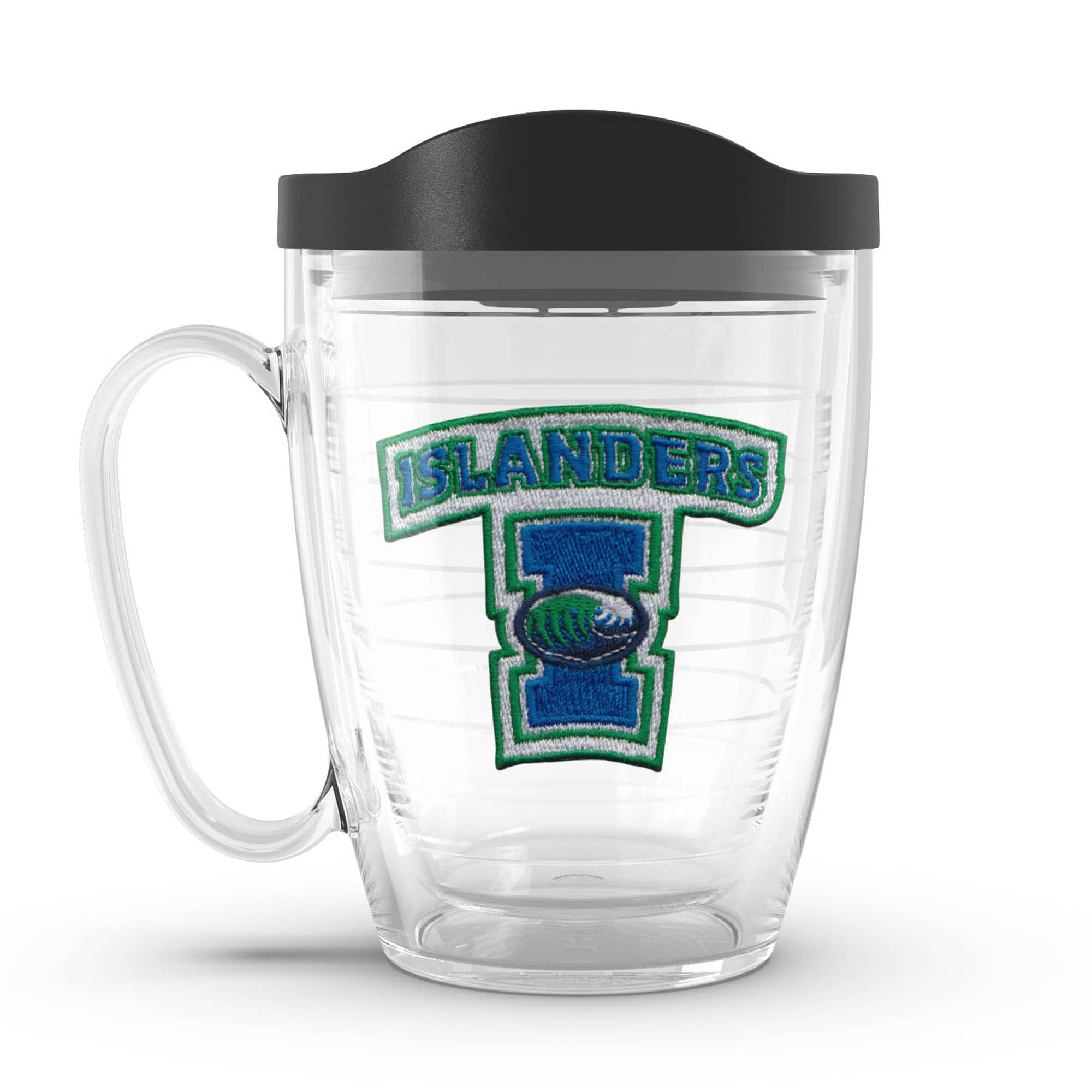 Front. Tervis - Texas A&M Corpus Christi Islanders 16oz. Emblem Classic Mug with Lid - Multicolor.