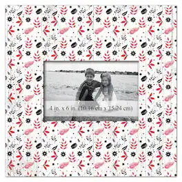 Fan Creations - Detroit Red Wings 10'' x 10'' Floral Pattern Frame - Multicolor
