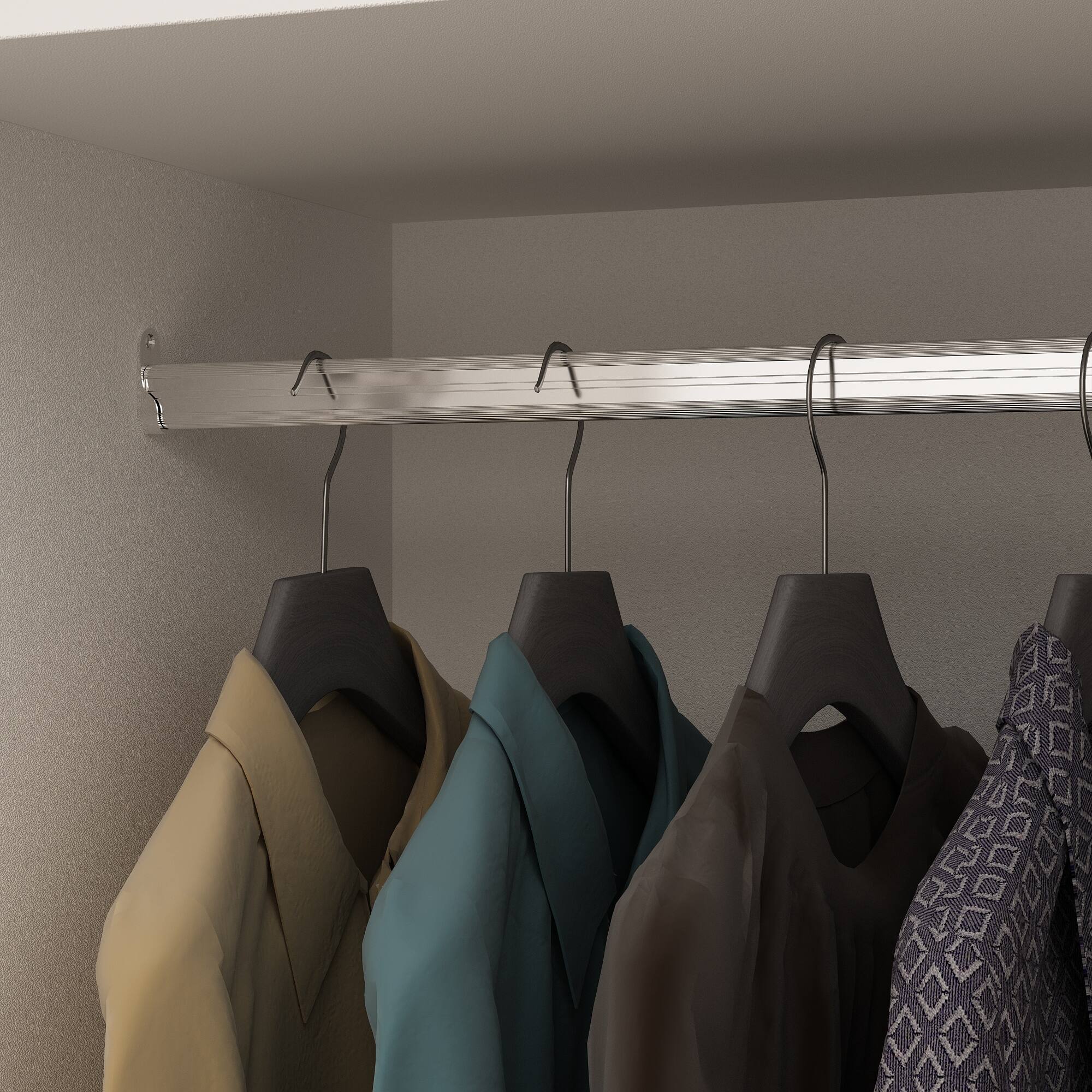 Alt View 1. FUFU&GAGA - Large 4 Door Wardrobe Closet Armoire with Hanging Rod Shelves and Drawers Bedroom Storage Cabinet Organizer - White.