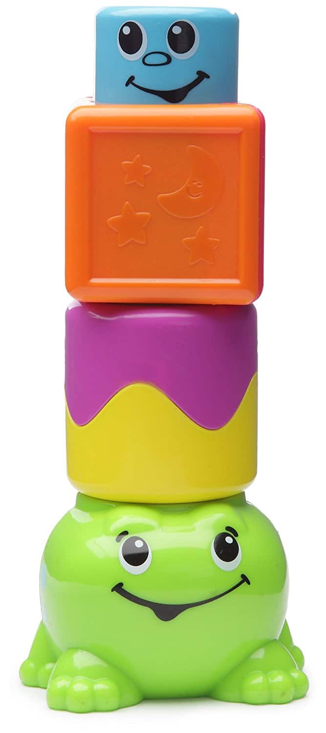 Fisher Price - Stack n Surprise Blocks Peek-a-Boo Frog - Multi