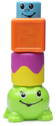 Fisher Price - Stack n Surprise Blocks Peek-a-Boo Frog - Multi