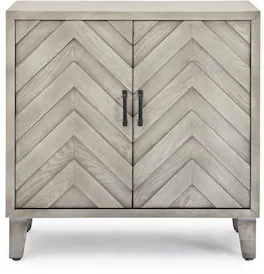 Finch - Friedman Bar 2-Door Cabinet with Wine Storage - Gray