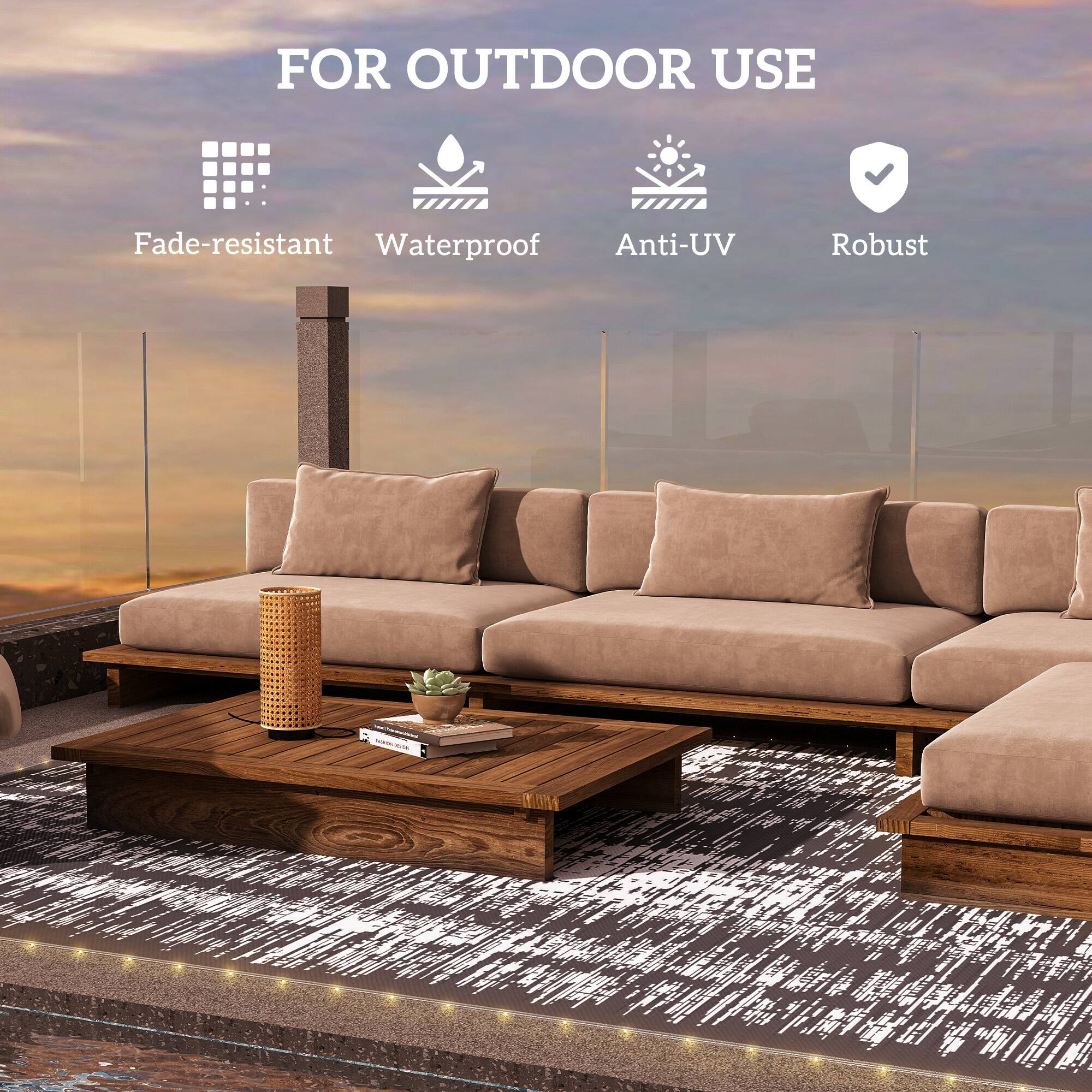 FOR OUTDOOR USE  
- Fade-resistant  
- Waterproof  
- Anti-UV  
- Robust