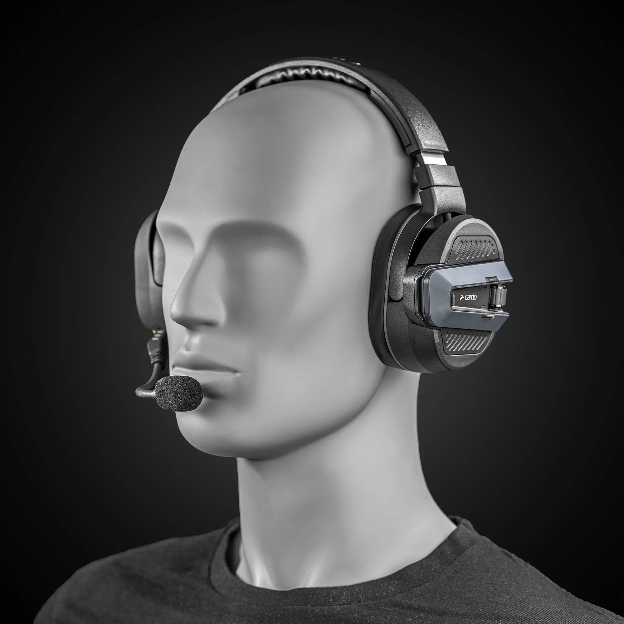 Angle. Cardo Systems - Packtalk Edgephones for ORV Single - Black.