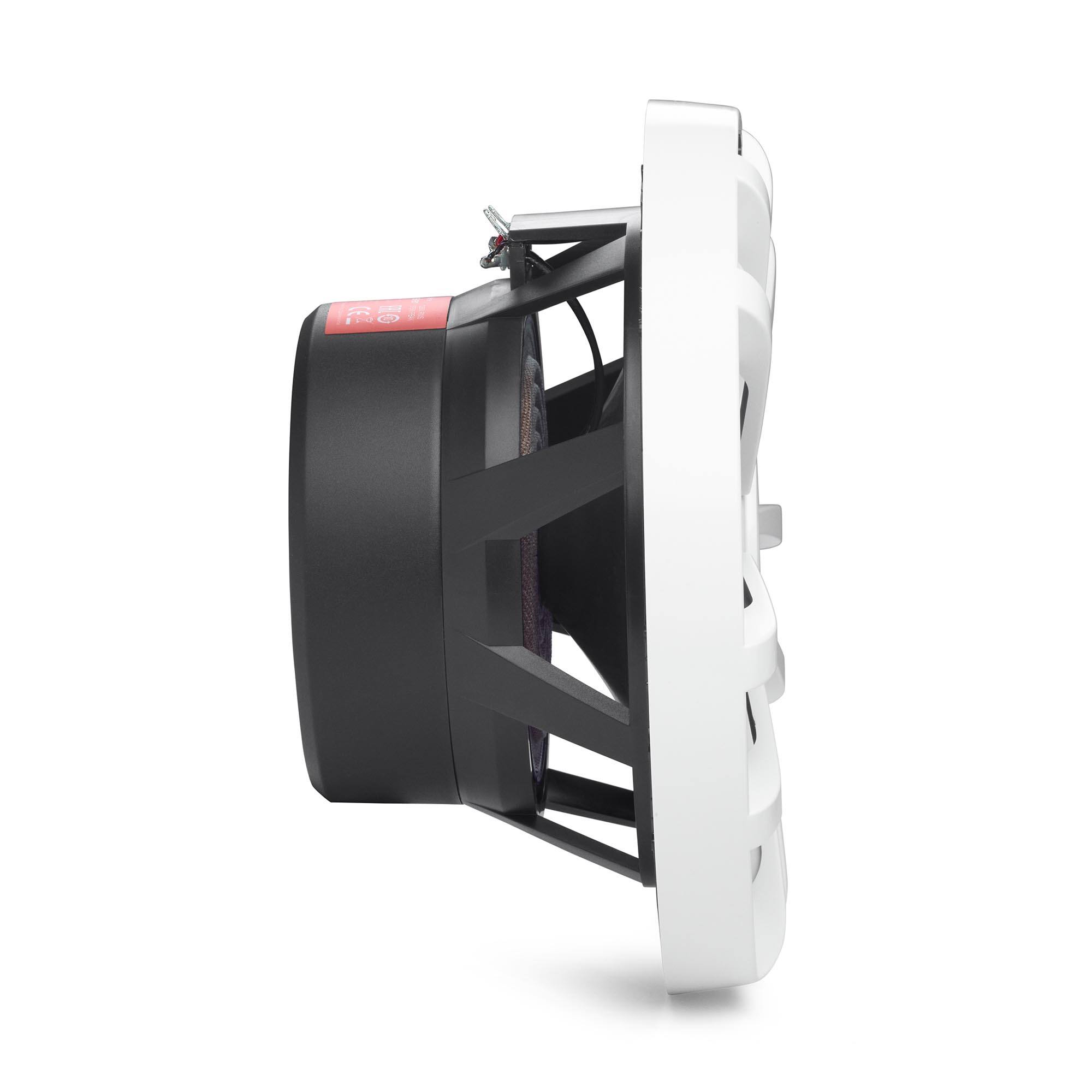 Alt View 10. JBL - JBL MARINESTAGE8 8" (200mm) two-way marine audio multi-element speaker     125W – white - Black.