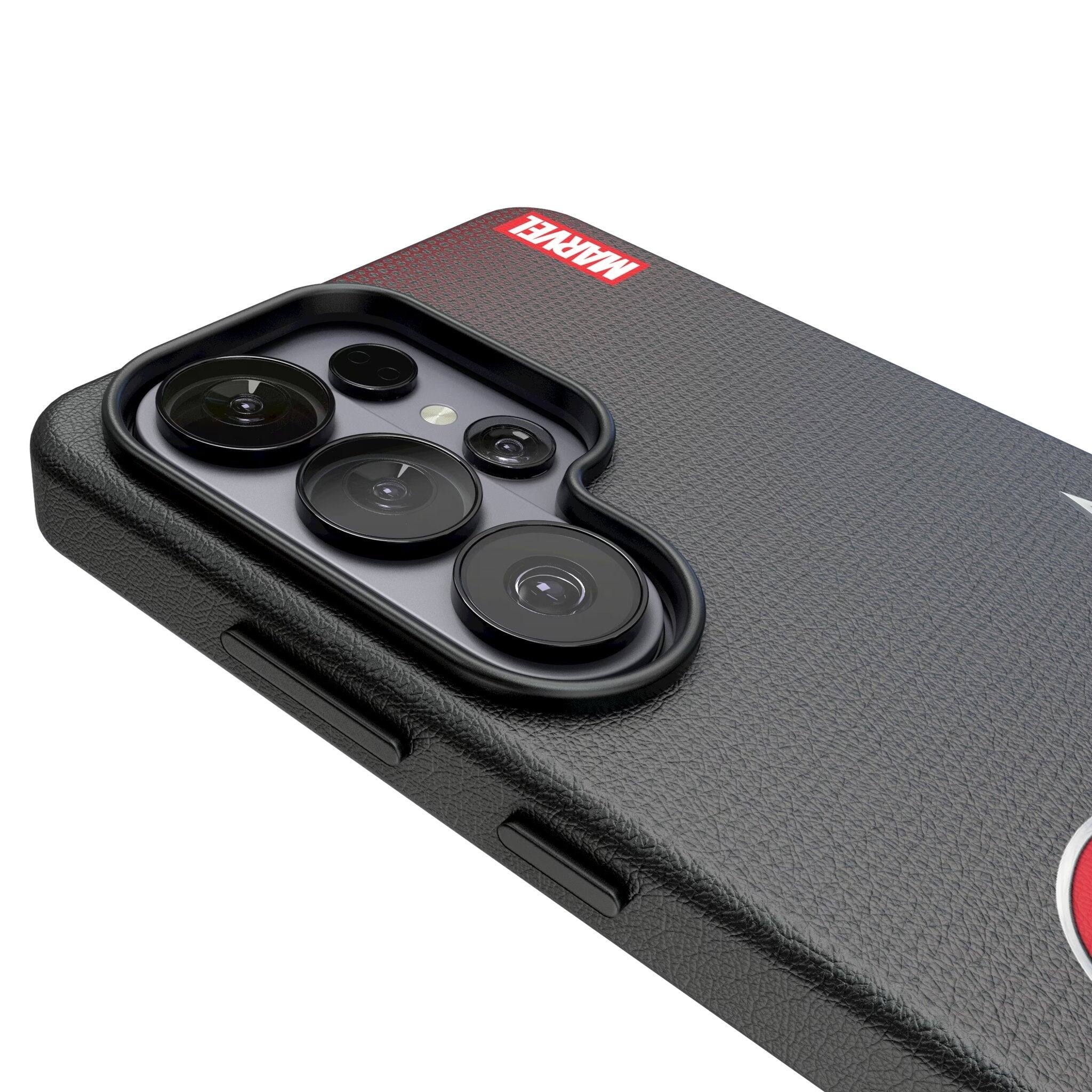 Left. Keyscaper - Marvel Grid MagSafe Compatible Phone Case - Samsung Galaxy S26 - Deadpool Wolverine.