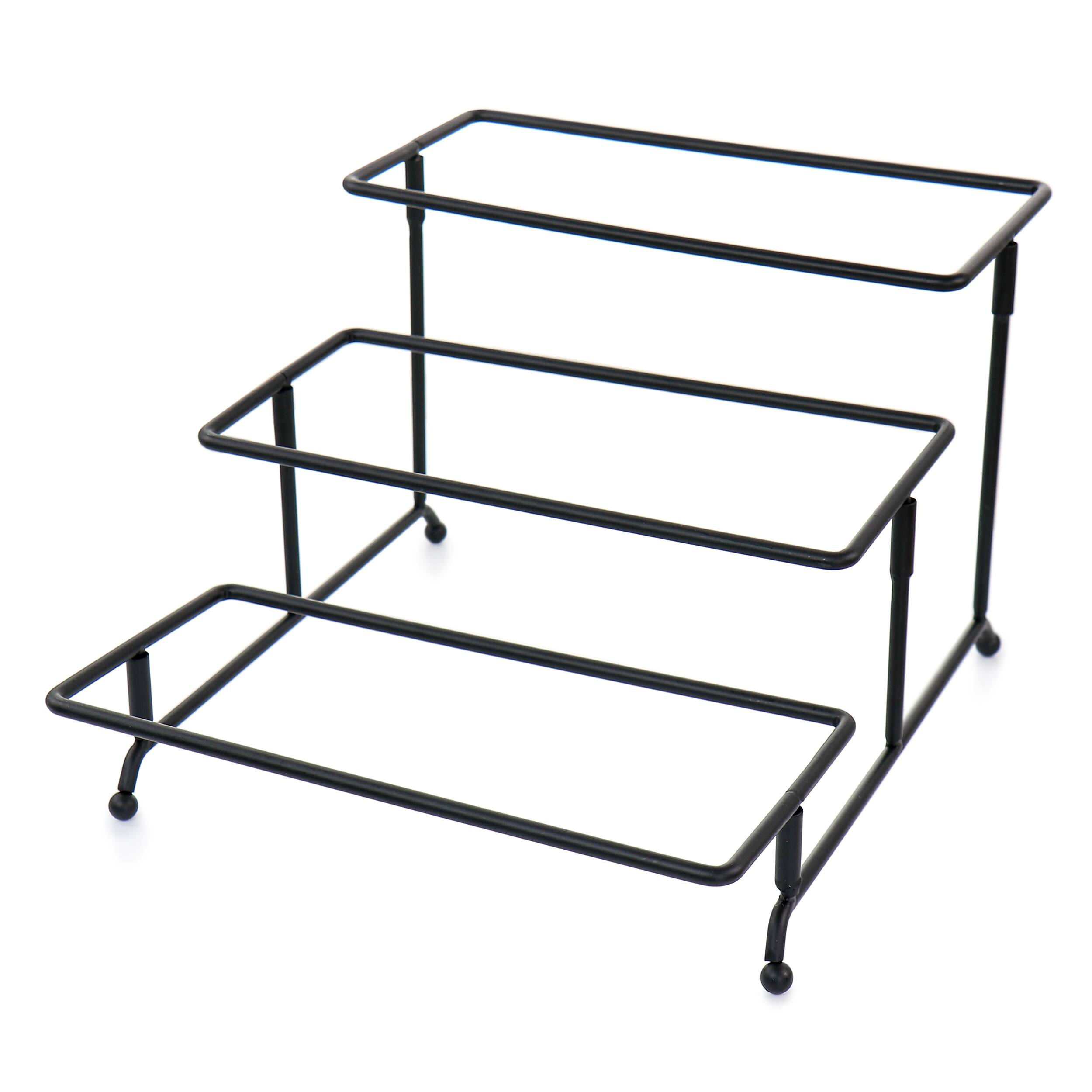 Alt View 7. Elama - Elama 3 Tier Rectangular Plate Porcelain Serveware Set - White.