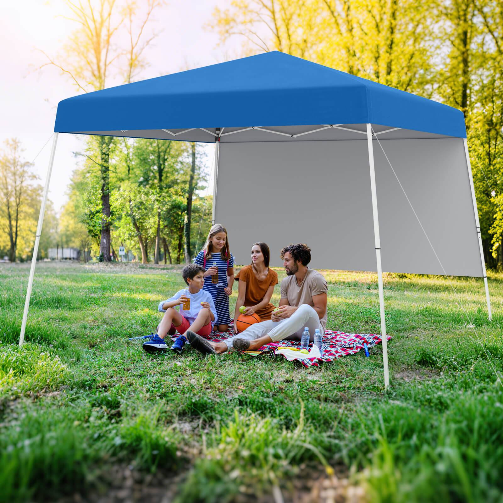 Costway 10 X 10FT Pop up Canopy Tent with 1 Sidewall
