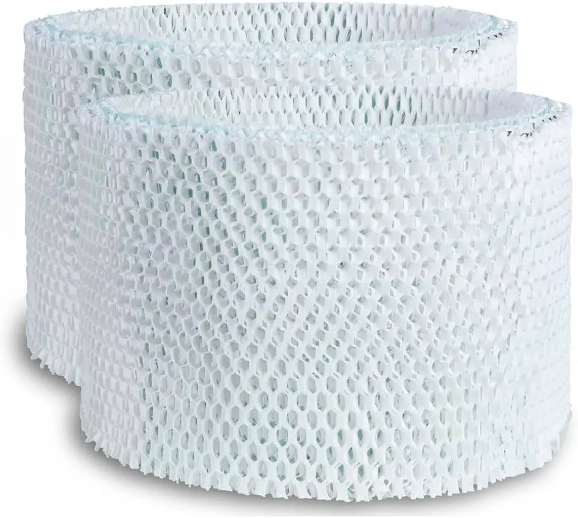 Angle. HQRP - BestAir H75 Humidifier Wick Filter 2-pack Replacement for Holmes HWF75 Filter D, Bionaire BWF75, Sunbeam SWF75 SF221.