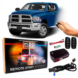 MPC - 4-Button 2-Way Remote Starter For 2013-2017 RAM 3500 - Plugin - Push-to-Start - Black
