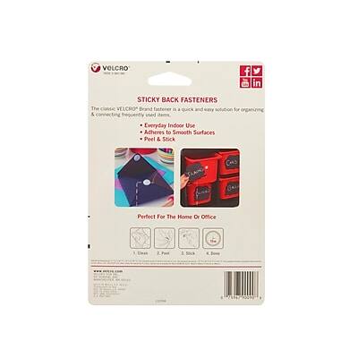 Sure, here is the corrected and grouped text:

---

**VELCRO**

**STICKY BACK FASTENERS**

The classic VELCRO Brand fastener is a quick and easy solution for organizing & connecting frequently used items.

- Everyday Indoor Use
- Adheres to Smooth Surfaces
- Peel & Stick

Perfect For The Home Or Office

1. Clean
2. Peel
3. Stick

---

**Perfect For The Home Or Office**

---

**1 Pack**

**3 Pack**

**5 Pack**

**10 Pack**

---

**VELCRO**

**Facebook Icon**

**LinkedIn Icon**

---