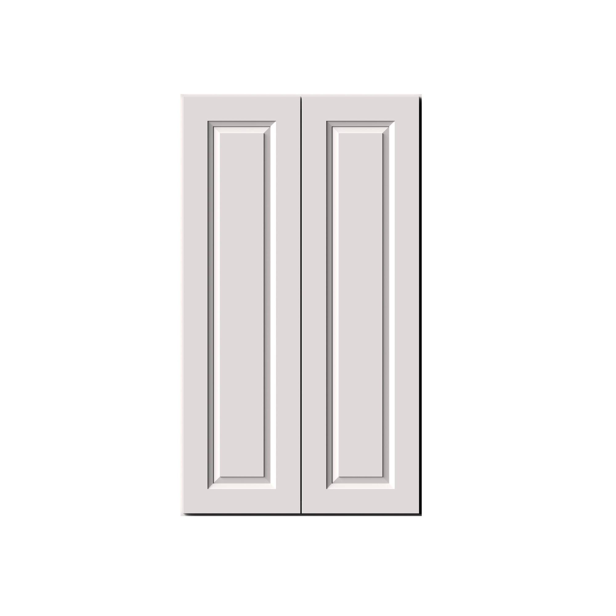 Alt View 1. Boyel Living - 24-in W x 42-in H x 12-in D Shaker RTA Kitchen Wall Cabinet with Soft-Close Doors - Glacier White.