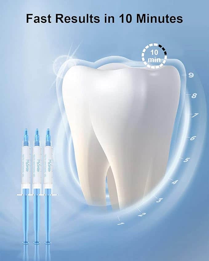 MySmile Teeth Whitening Gel Refill Pack, 18% CP No Color 4-3-19C-M