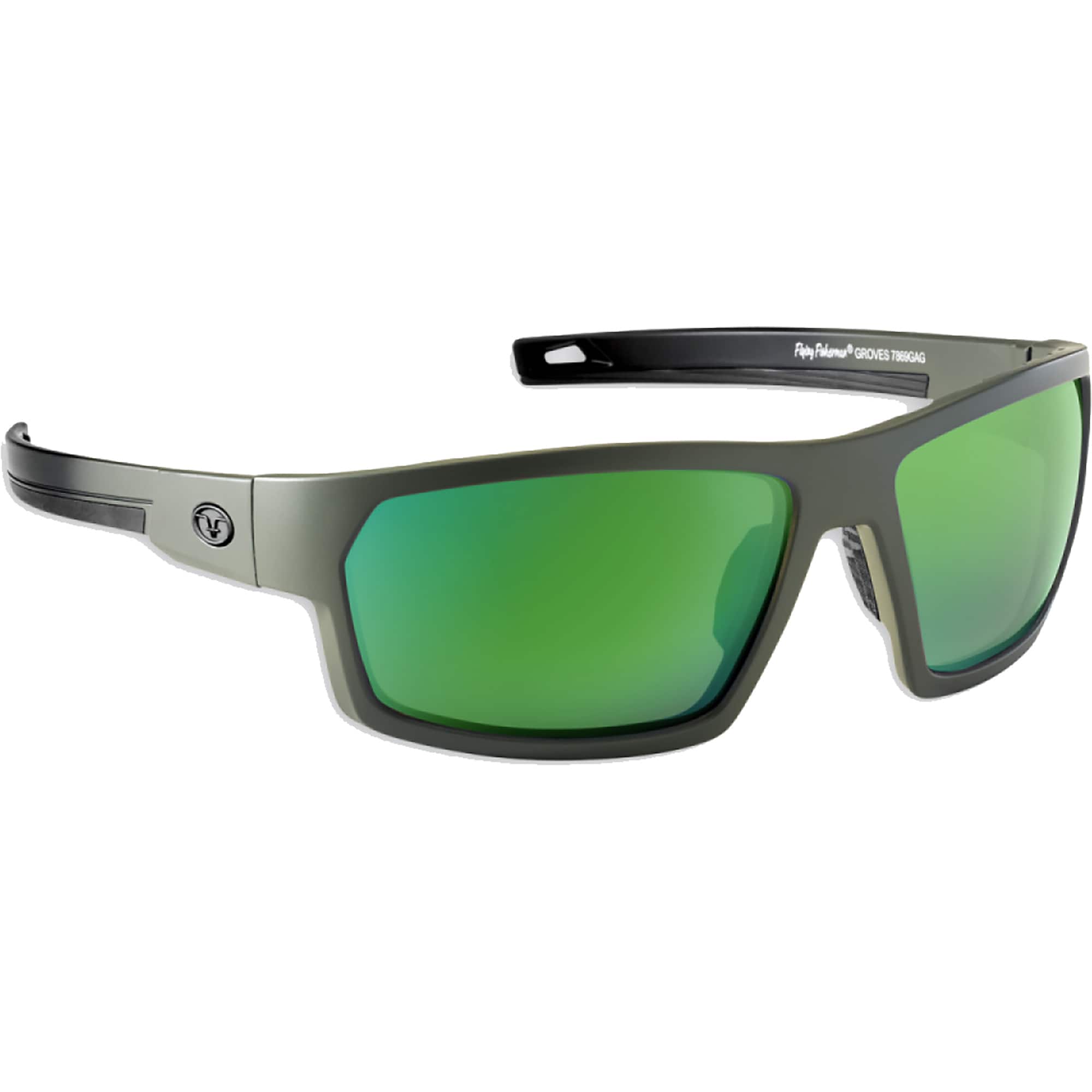 Flying Fisherman - Groves Polarized Sunglasses - Mangrove Green/Amber Green Mirror