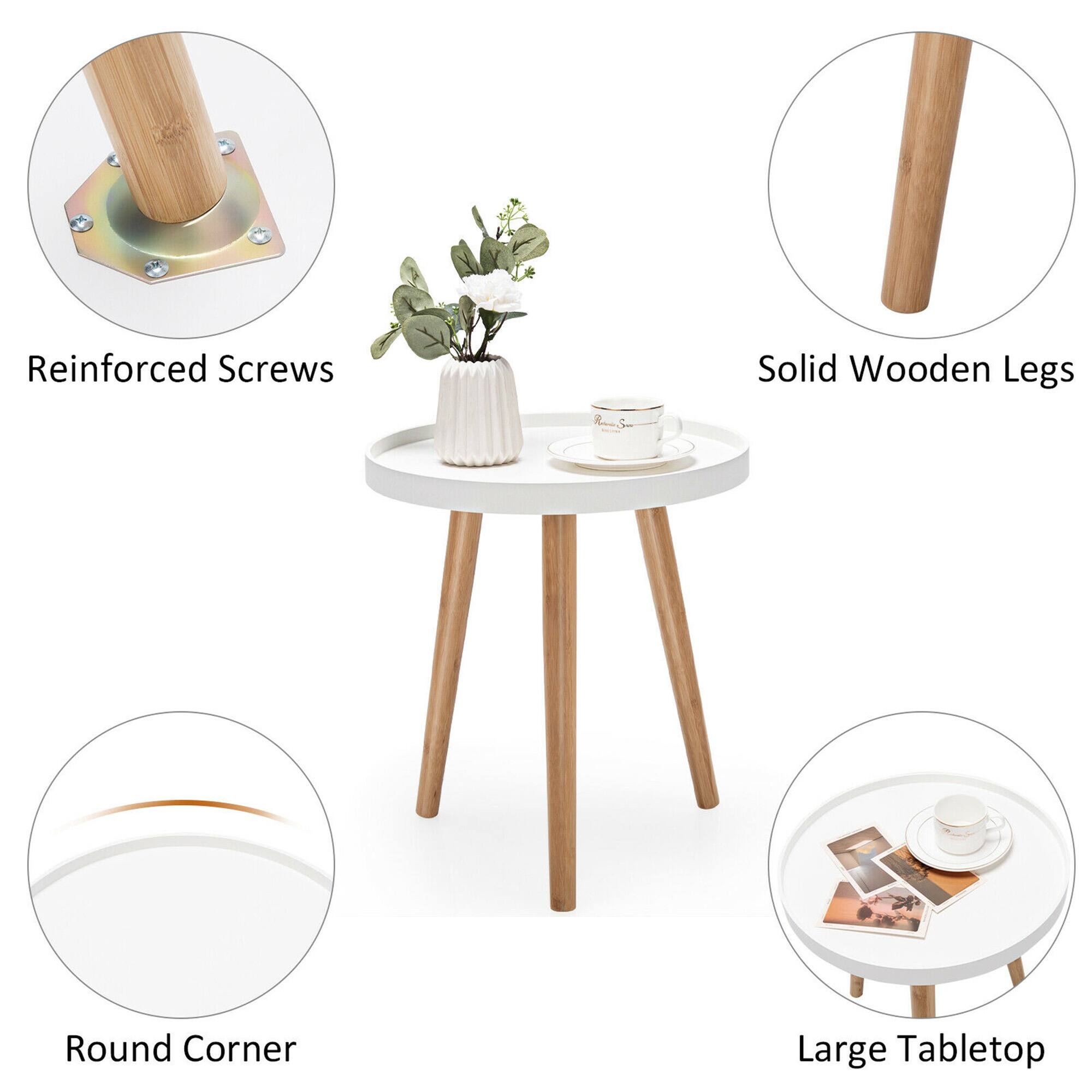 Reinforced Screws  
Solid Wooden Legs  
Round Corner  
Large Tabletop