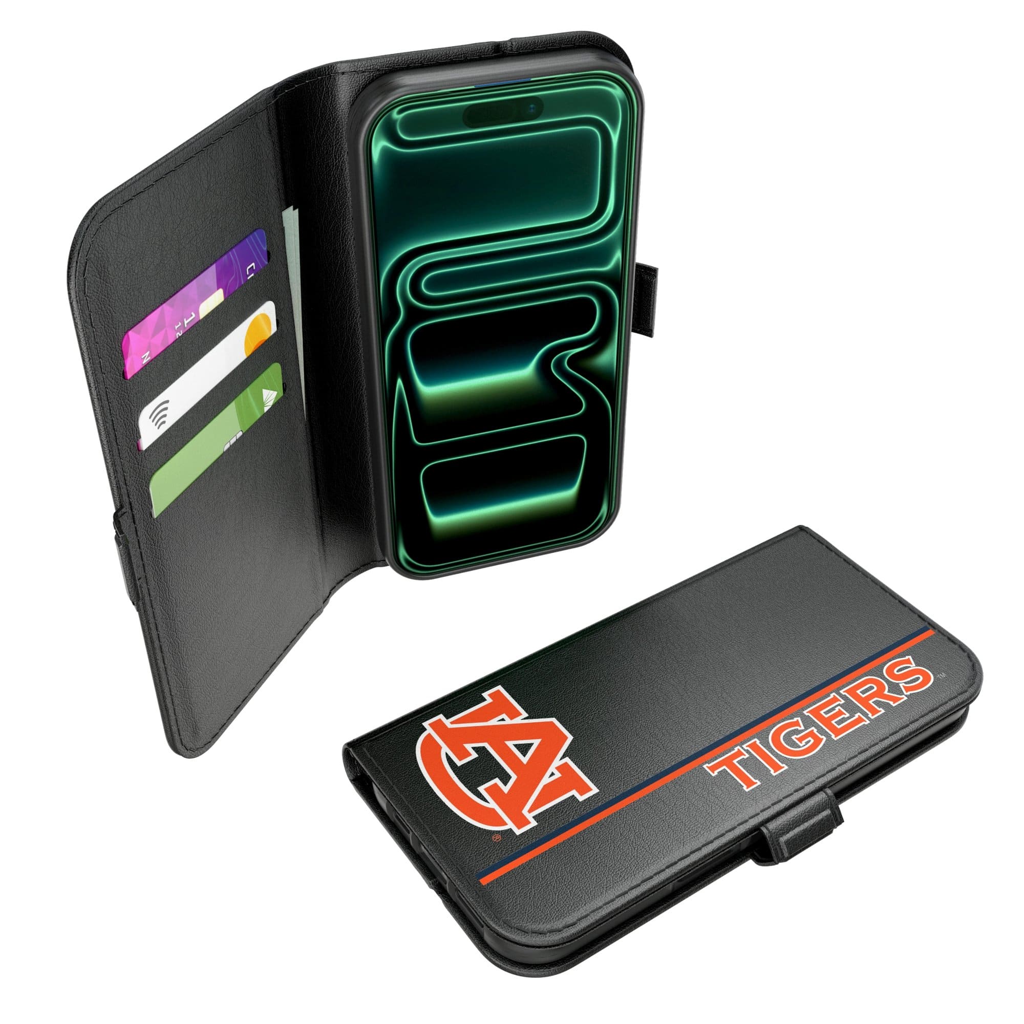 Keyscaper - NCAA - Auburn Tigers iPhone Folio 2.0 Case - 17 Pro - Black price history on PriceWatchPro