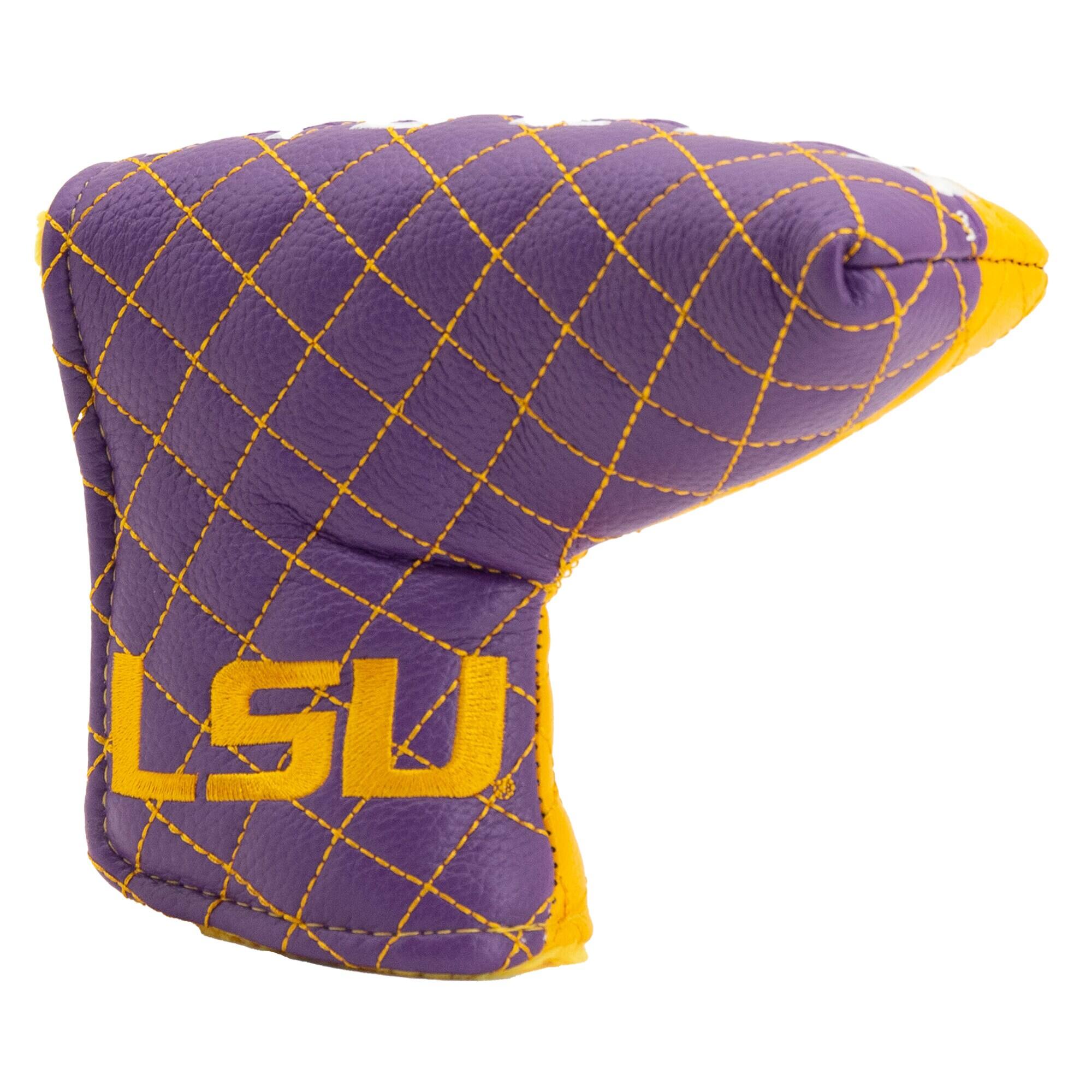 Alt View 2. Team Golf - LSU Tigers Quilted Blade Putter Cover - Multicolor.