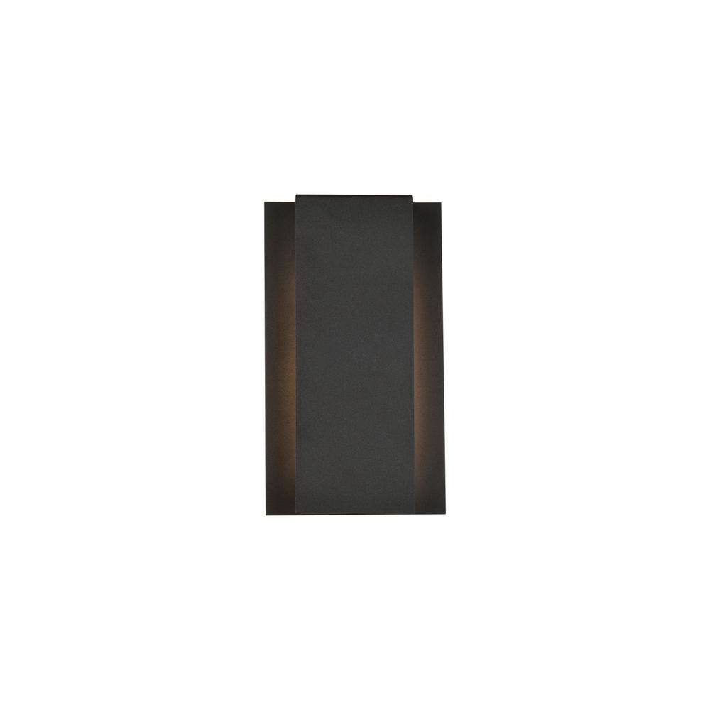 Angle. Living District - Raine Integrated LED wall sconce in black - Black.