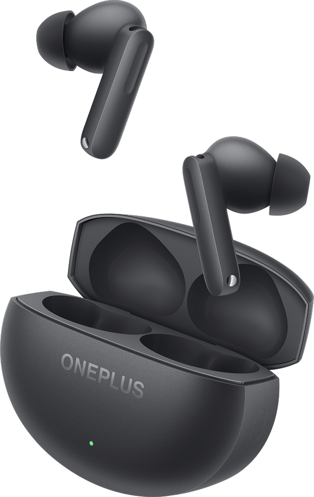 Angle. OnePlus - Buds 4 True Wireless Earbuds – Noise Cancelling, Long Battery Life, Smart Controls - Storm Gray.