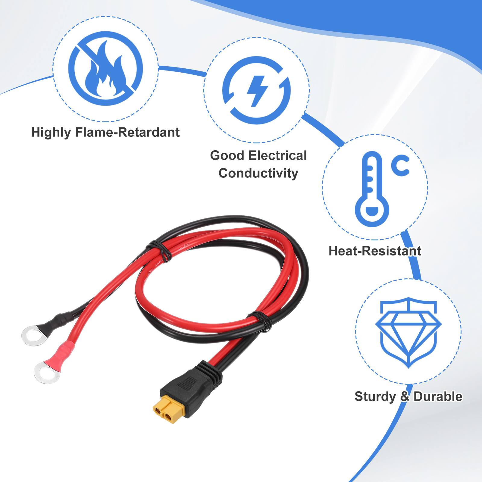 4 Highly Flame-Retardant, Good Electrical Conductivity, Heat-Resistant, Sturdy & Durable