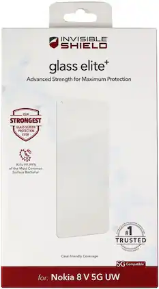 ZAGG - Screen Protector FIT Nokia 8 V 5GUW Glass elite+ (ZAG200106842-V) - Clear