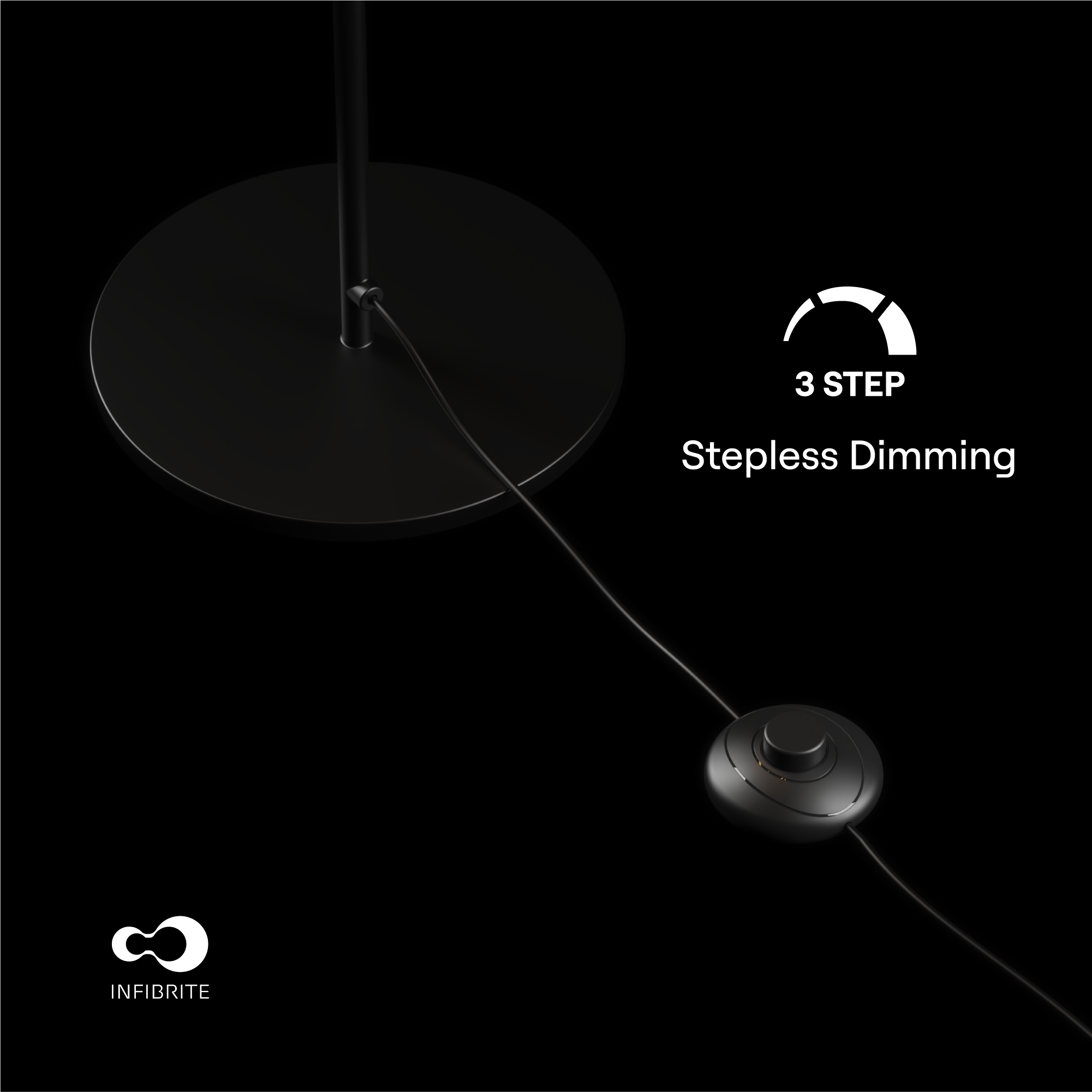 3 STEP Stepless Dimming  
INFIBRITE