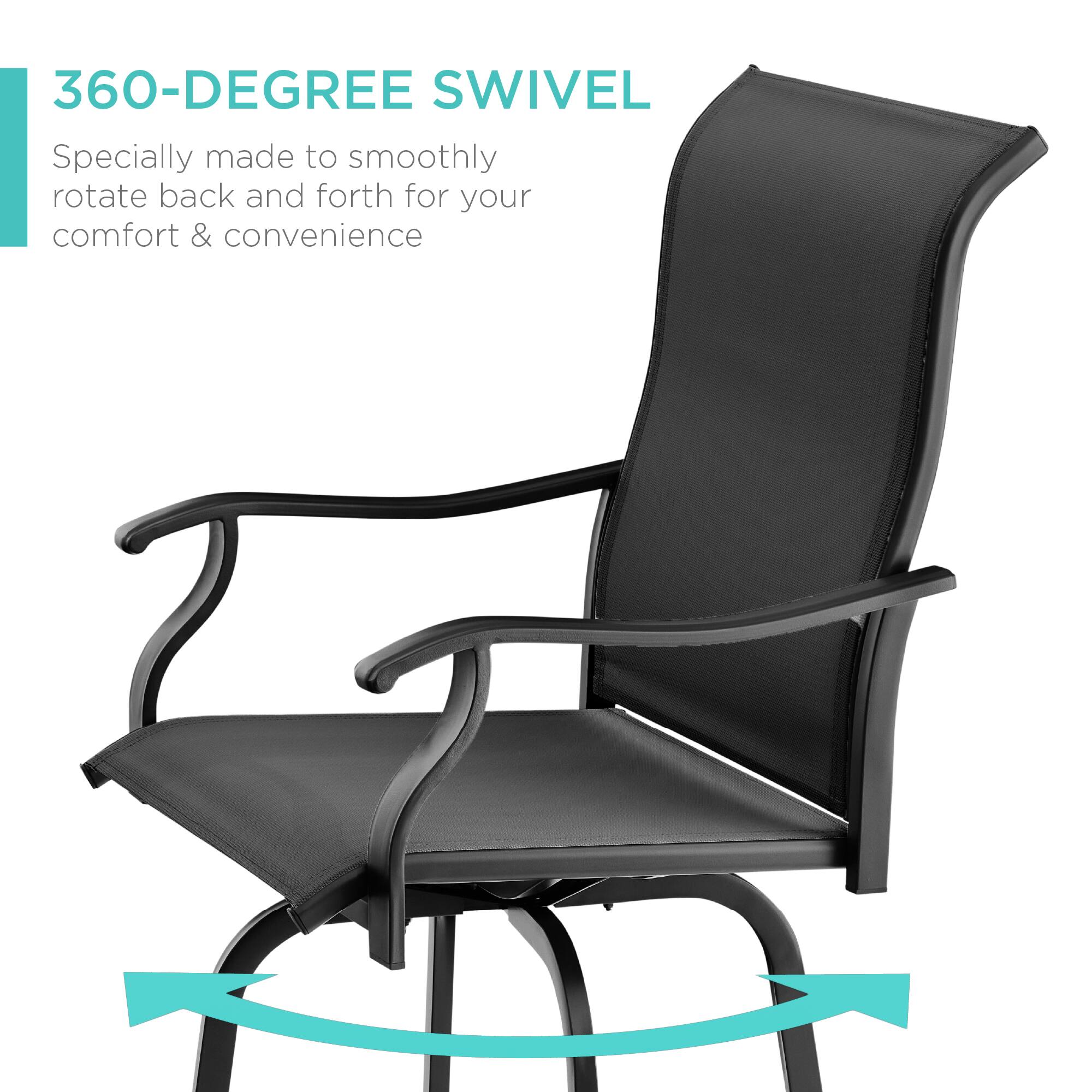 360-DEGREE SWIVEL  
Specially made to smoothly rotate back and forth for your comfort & convenience