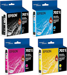 Epson - T702XL High Yield Ink Cartridges, 4/Pack - Black | Cyan | Magenta | Yellow