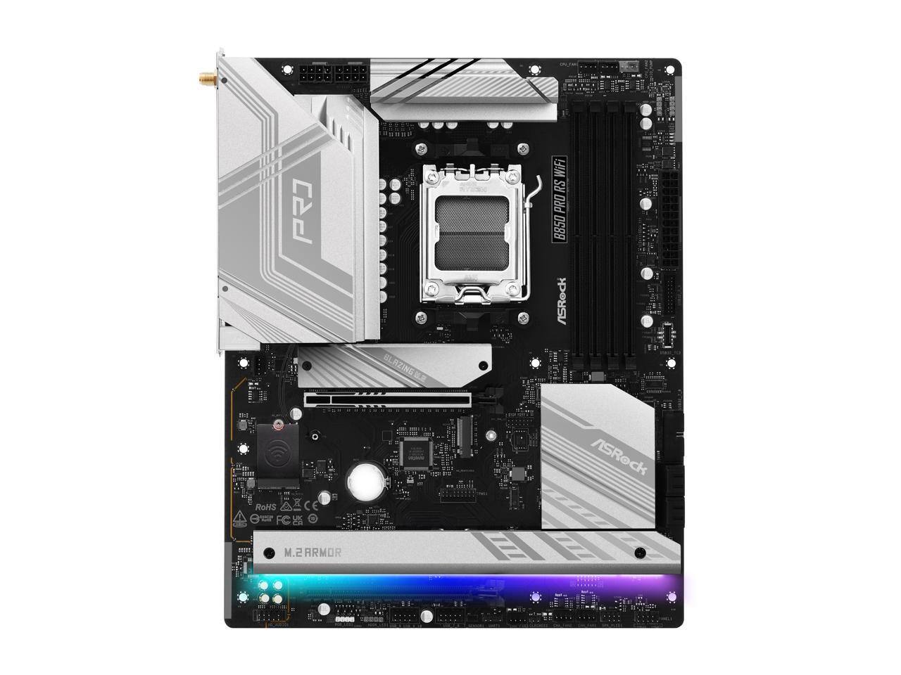Asrock b850 pro rs wifi 新品未使用値下げ可 ASRock B850 Pro RS WiFi ATX Motherboard - Best Buy