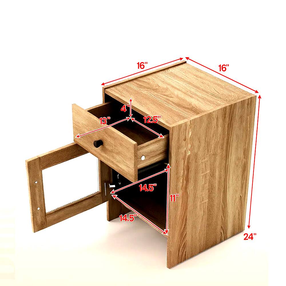 16" x 16" x 24"  
13" x 12.5" x 4"  
14.5" x 11" x 4.5"