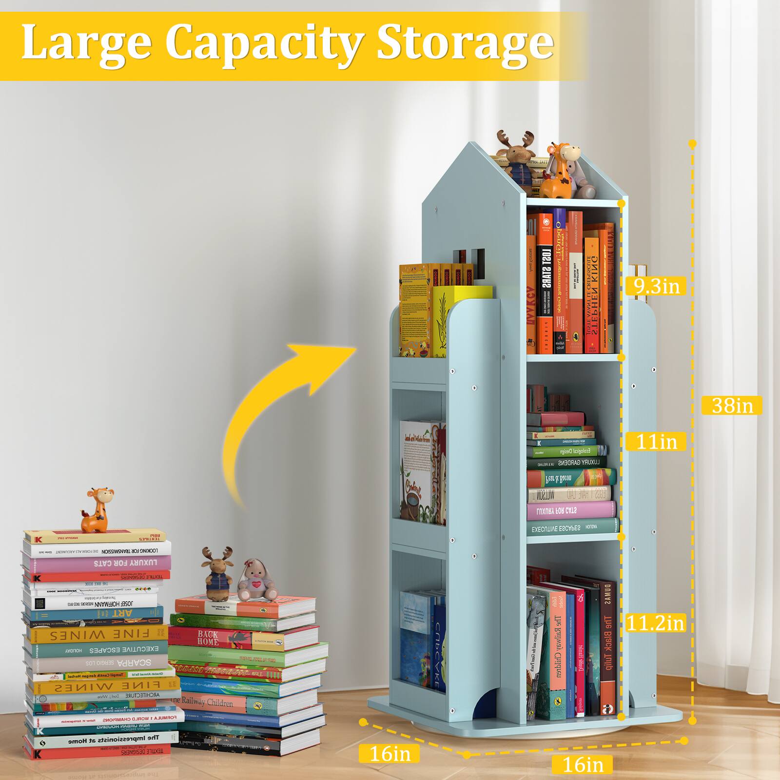 Large Capacity Storage

- KING PE TA2A 2 STEP
- 9.3in
- 38in
- 11in
- 11.2in
- 16in

- Railway Children
- Impressionists
- The Railway Children
- Black Tulip
- Children