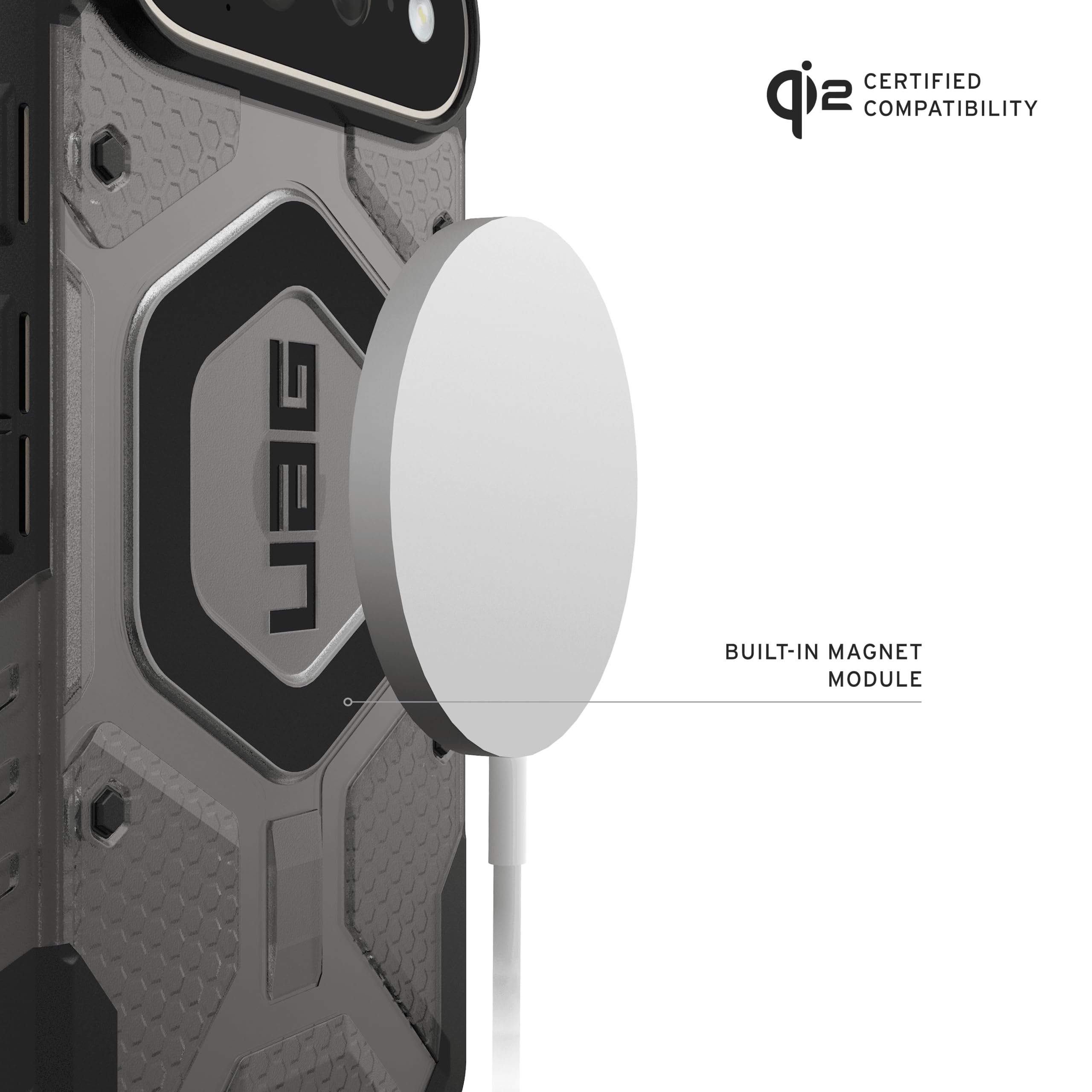 CERTIFIED Qi2 COMPATIBILITY  
BUILT-IN MAGNET MODULE