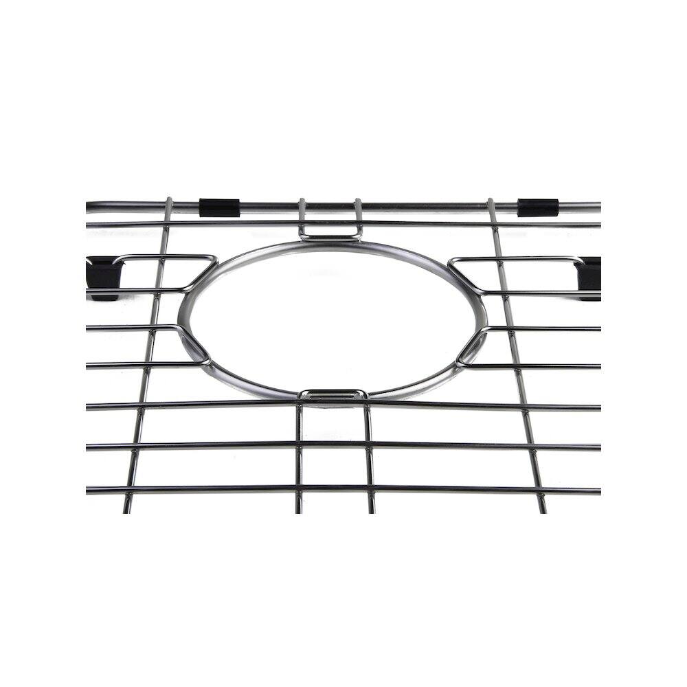 Back. Alfi - Right Solid Stainless Steel Kitchen Sink Grid - Stainless.