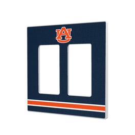 Keyscaper - Auburn Tigers Stripe Design Double Rocker Light Switch Plate - Multicolor