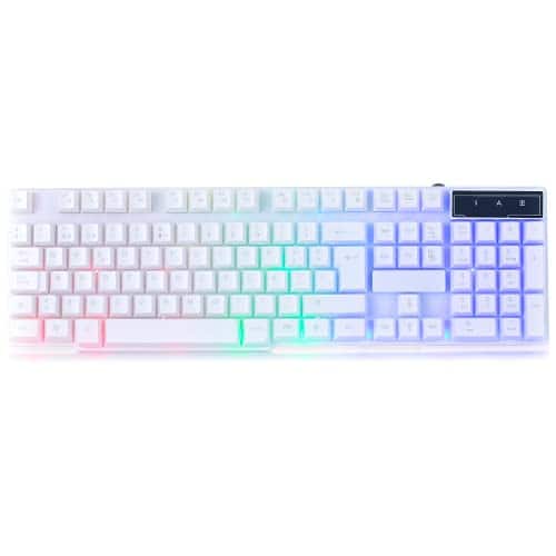 Cozy Serene - Gaming Rgb Usb Wired Rainbow Keyboards Designed For Pc Gamers Ps4 Ps5 Laptop Rx-250 Hornet Edition Brand GAMING The - White