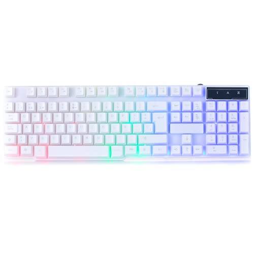 Cozy Serene - Gaming Rgb Usb Wired Rainbow Keyboards Designed For Pc Gamers Ps4 Ps5 Laptop Rx-250 Hornet Edition Brand GAMING The - White